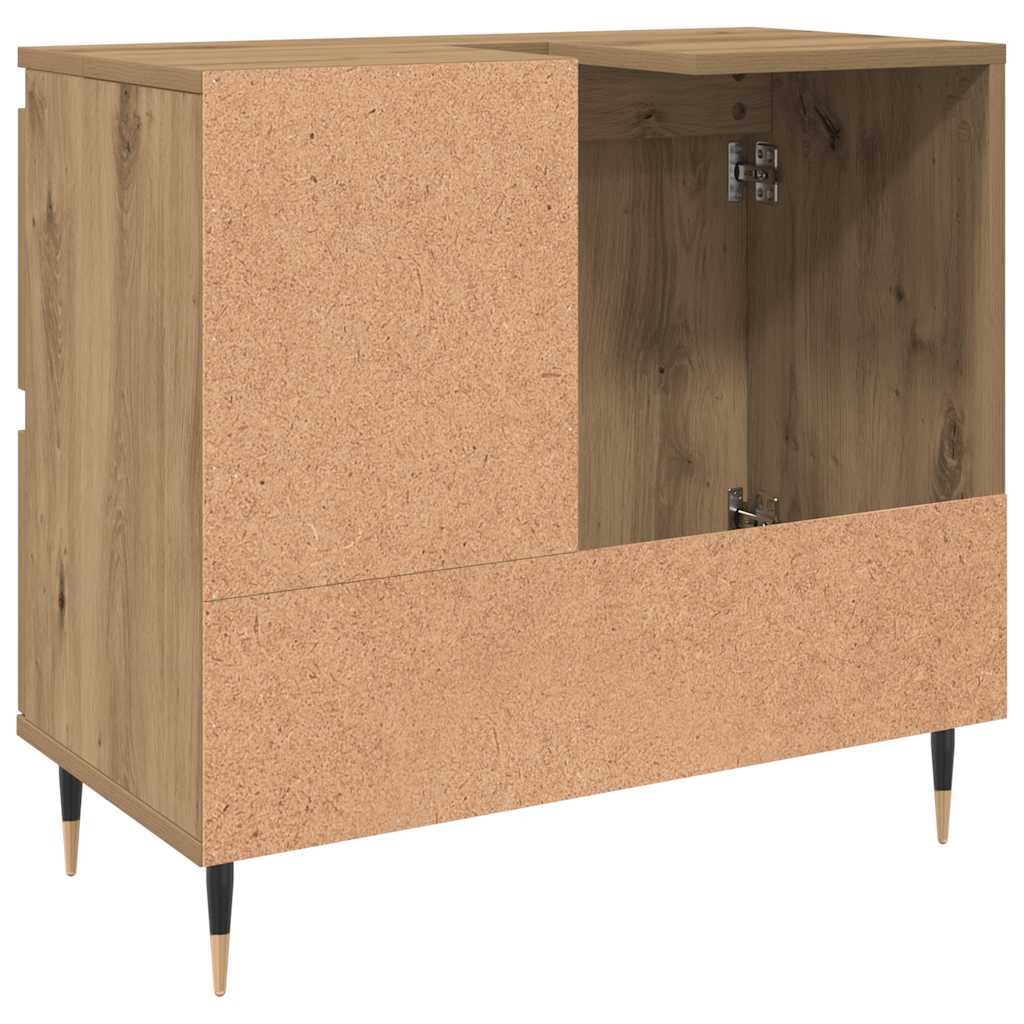 Badschrank Artisan-Eiche 65x33x60 cm Holzwerkstoff