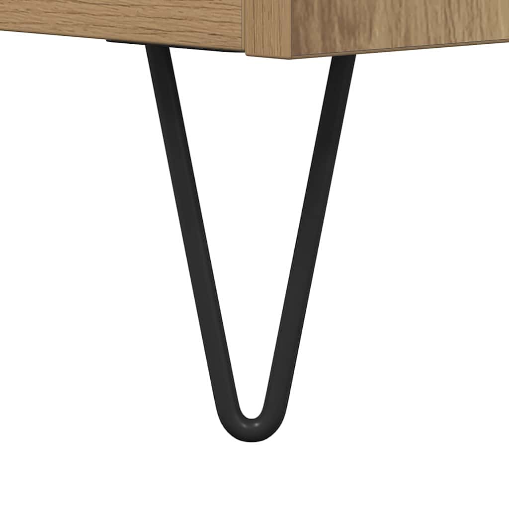 Plattenschrank Artisan-Eiche 84,5x38x48 cm Holzwerkstoff