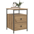 Nachttische 2 Stk. Artisan-Eiche 44x45x60 cm Holzwerkstoff