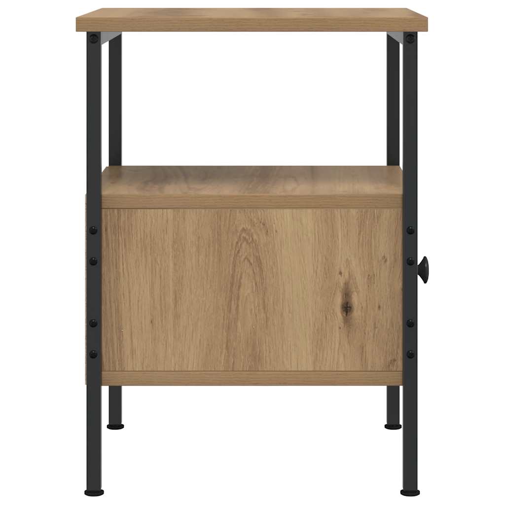 Nachttische 2 Stk. Artisan-Eiche 34x36x50 cm Holzwerkstoff