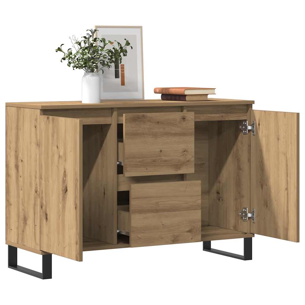 Sideboard Artisan-Eiche 101,5x35x70 cm Holzwerkstoff