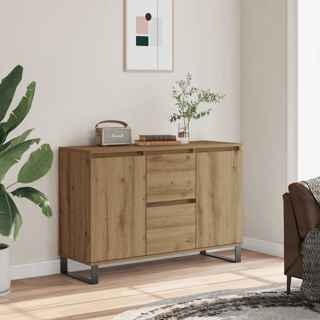 Sideboard Artisan-Eiche 101,5x35x70 cm Holzwerkstoff