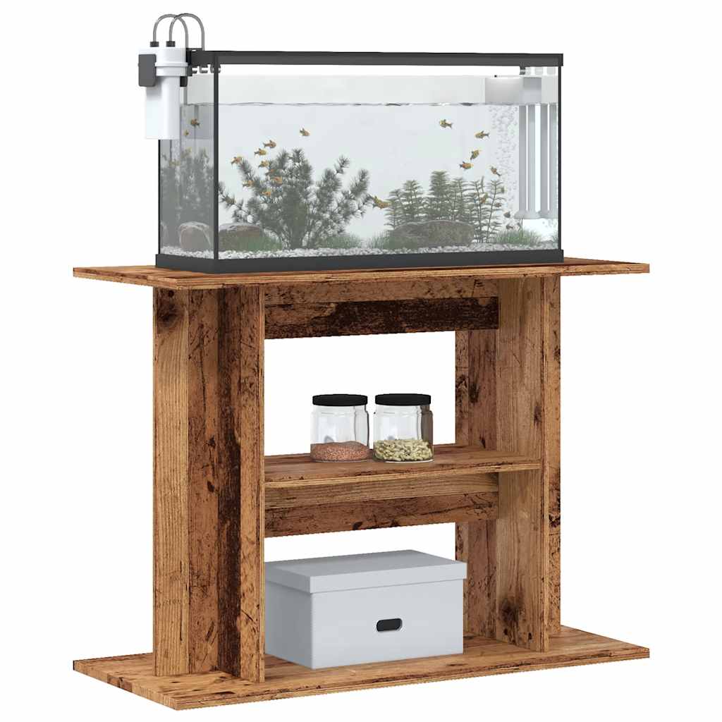 Aquariumständer Altholz 80x35x60 cm Holzwerkstoff