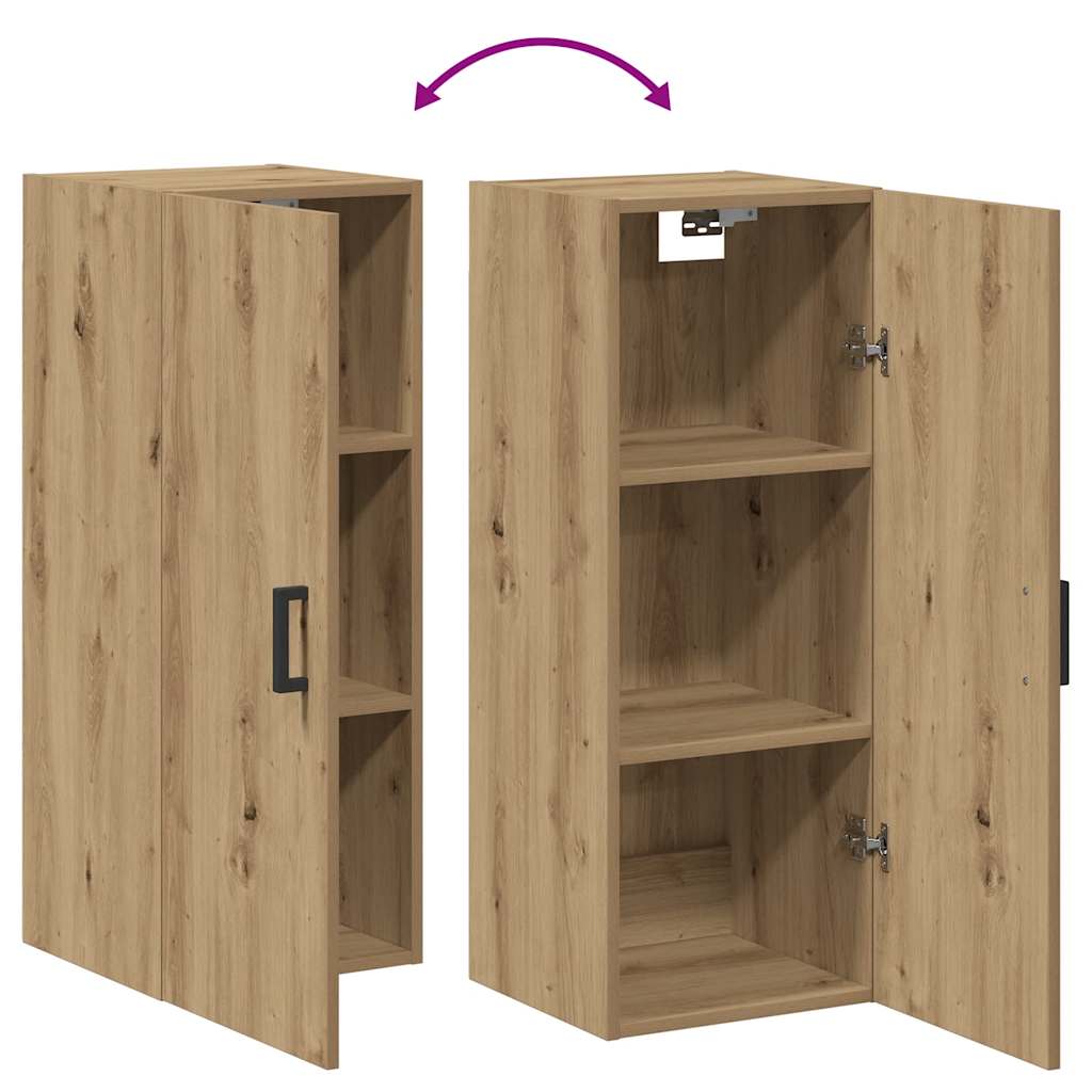 Wandschrank Artisan-Eiche 34,5x34x90 cm Holzwerkstoff