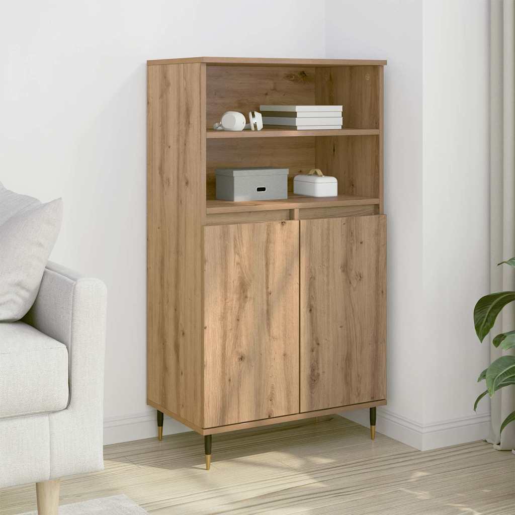 Highboard Artisan-Eiche 60x36x110 cm Holzwerkstoff
