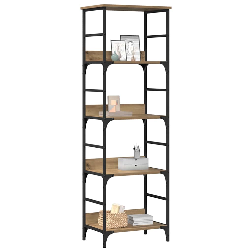 Bücherregal Artisan-Eiche 50x33x153 cm Holzwerkstoff
