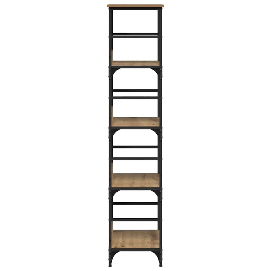 Bücherregal Artisan-Eiche 50x33x153 cm Holzwerkstoff