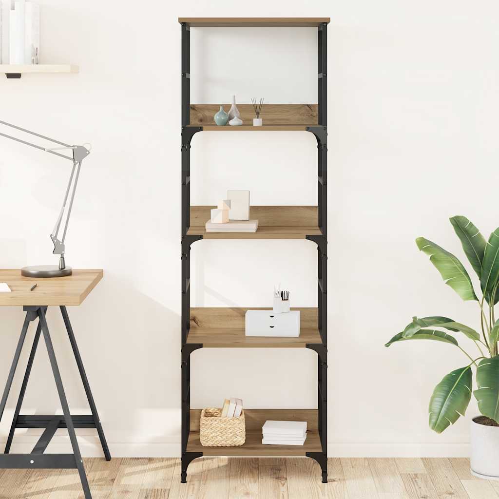 Bücherregal Artisan-Eiche 50x33x153 cm Holzwerkstoff