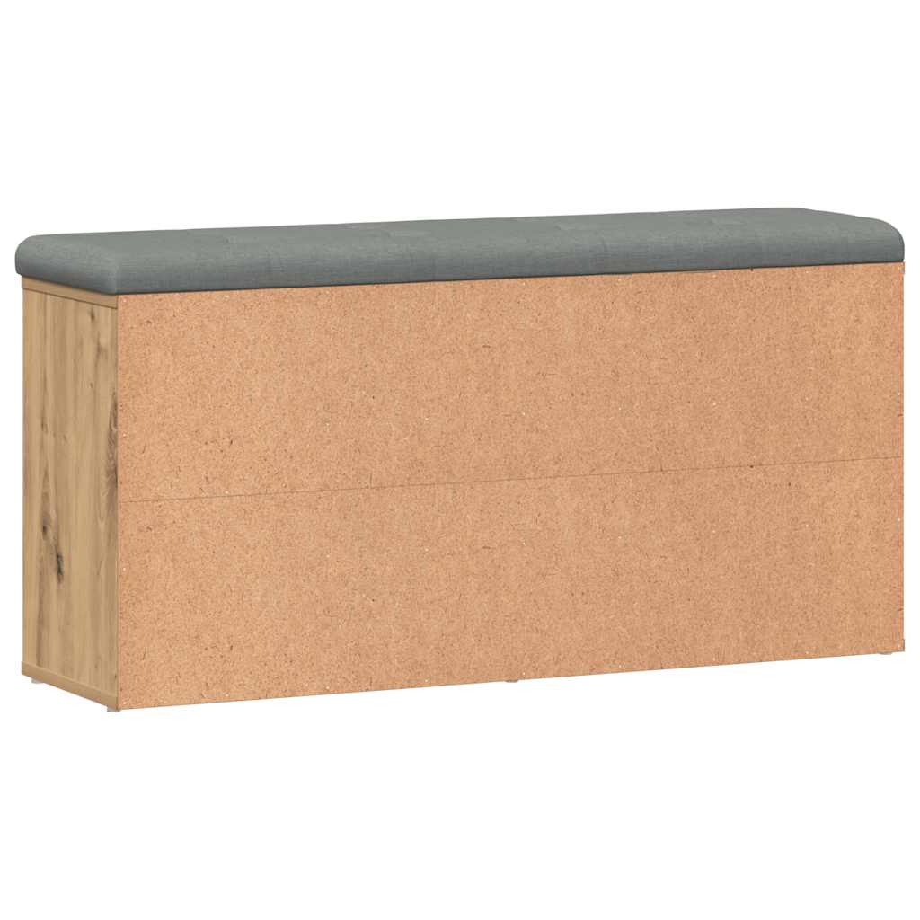 Schuhbank Artisan-Eiche 102x32x50 cm Holzwerkstoff