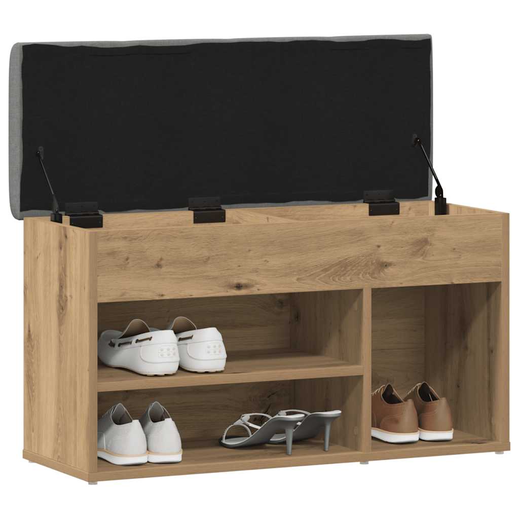 Schuhbank Artisan-Eiche 82x32x45,5 cm Holzwerkstoff