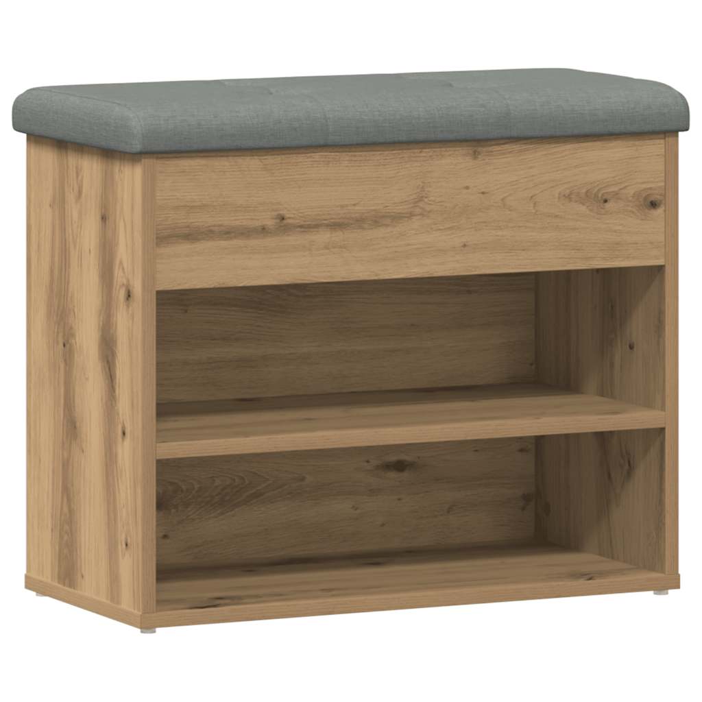 Schuhbank Artisan-Eiche 62x32x50 cm Holzwerkstoff