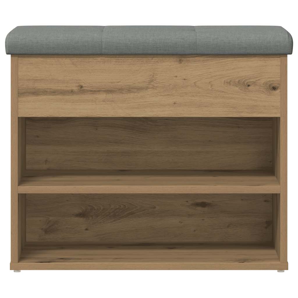 Schuhbank Artisan-Eiche 62x32x50 cm Holzwerkstoff