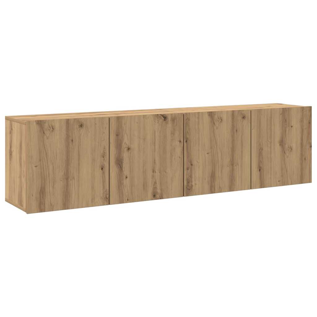 TV-Wandschränke 2 Stk. Artisan-Eiche 80x30x41 cm
