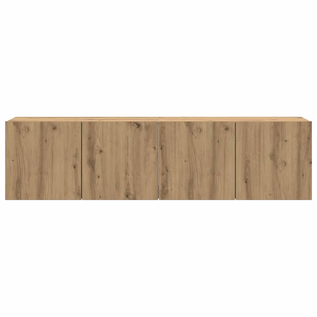 TV-Wandschränke 2 Stk. Artisan-Eiche 80x30x41 cm