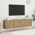 TV-Wandschränke 2 Stk. Artisan-Eiche 80x30x41 cm