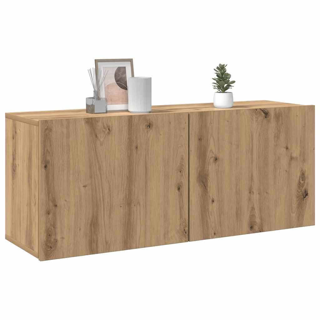 TV-Wandschrank Artisan-Eiche 100x30x41 cm