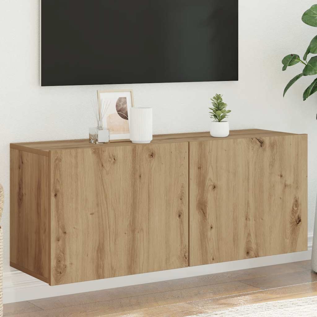 TV-Wandschrank Artisan-Eiche 100x30x41 cm