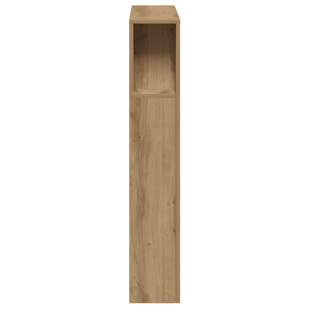 LED-Kopfteil Artisan-Eiche 100x18,5x103,5 cm Holzwerkstoff