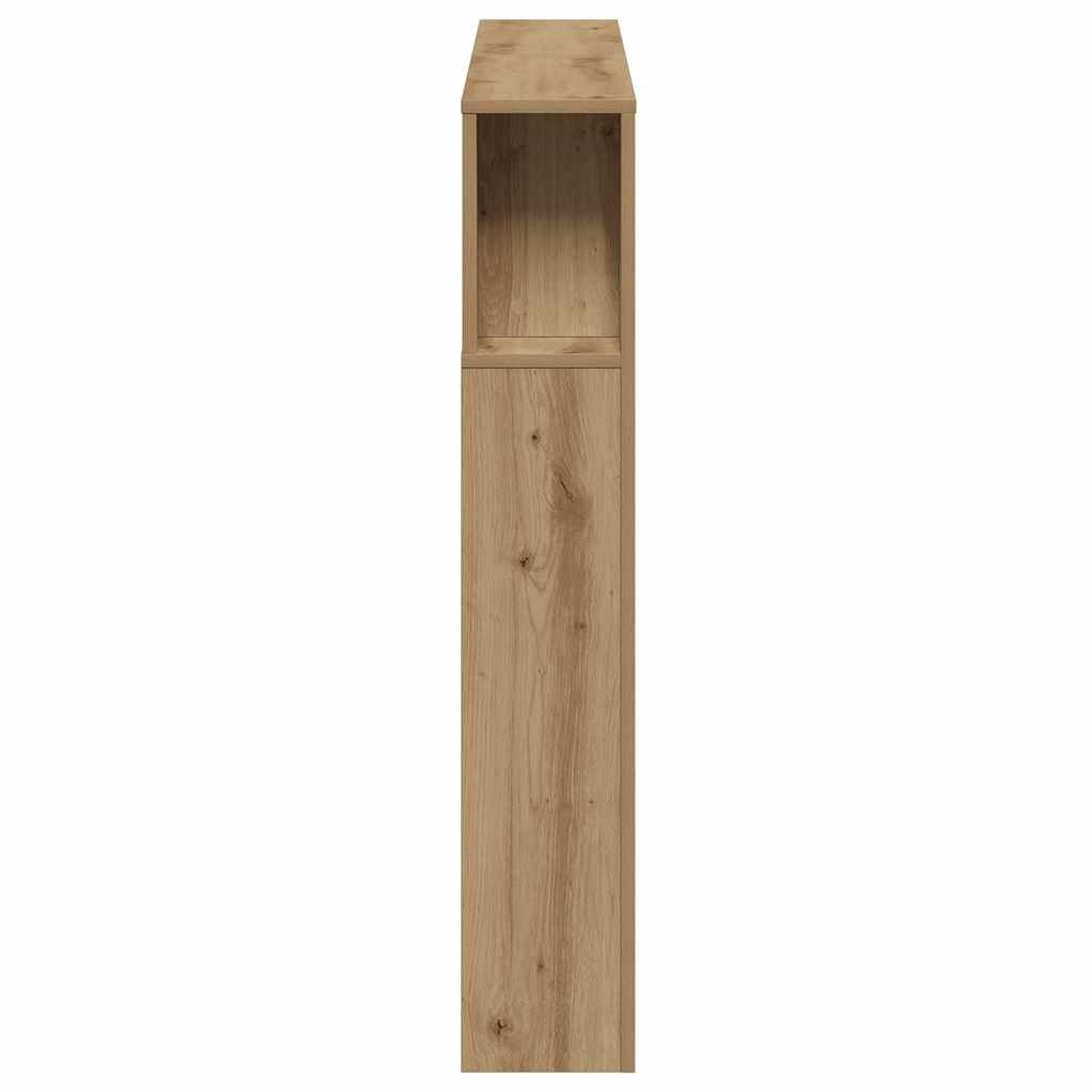 LED-Kopfteil Artisan-Eiche 120x18,5x103,5 cm Holzwerkstoff