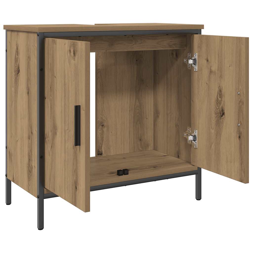 Waschbeckenunterschrank Artisan-Eiche 60x30x60 cm Holzwerkstoff