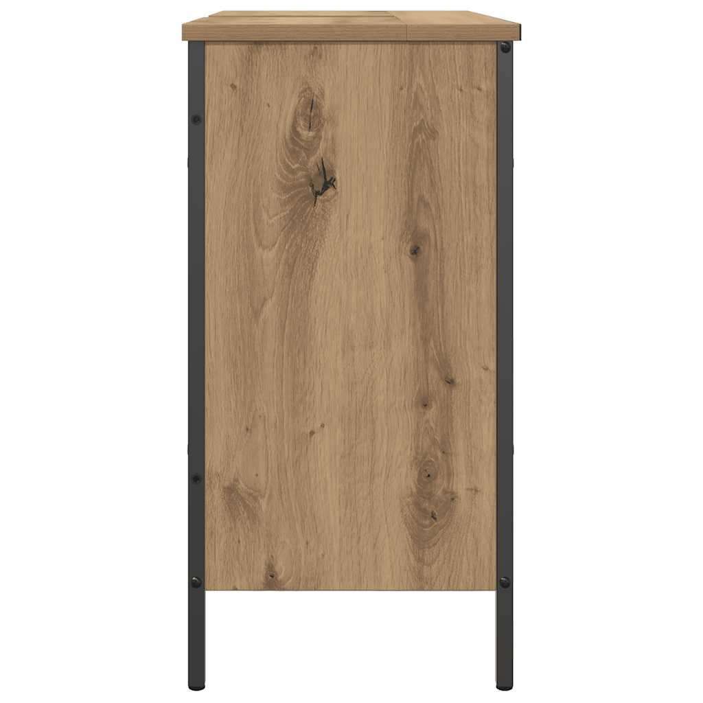 Waschbeckenunterschrank Artisan-Eiche 60x30x60 cm Holzwerkstoff