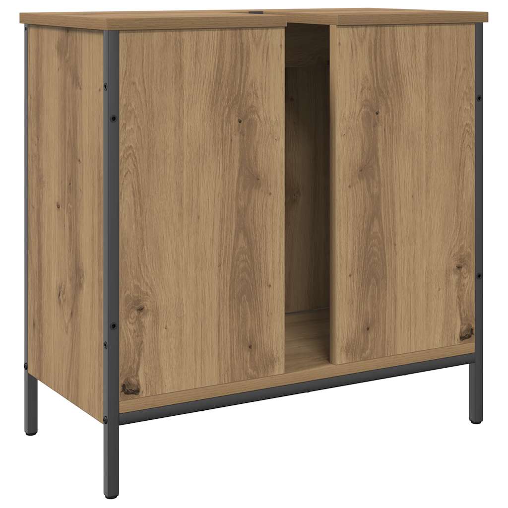 Waschbeckenunterschrank Artisan-Eiche 60x30x60 cm Holzwerkstoff