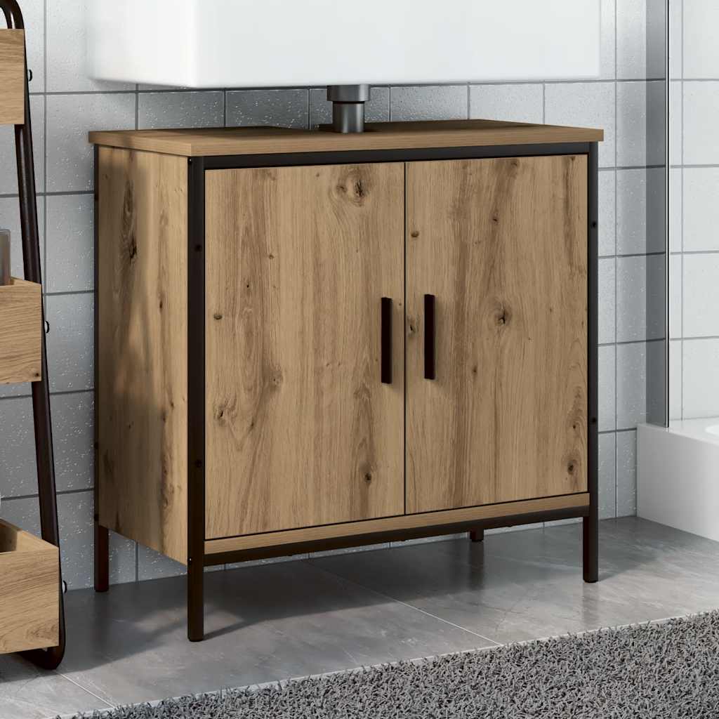 Waschbeckenunterschrank Artisan-Eiche 60x30x60 cm Holzwerkstoff
