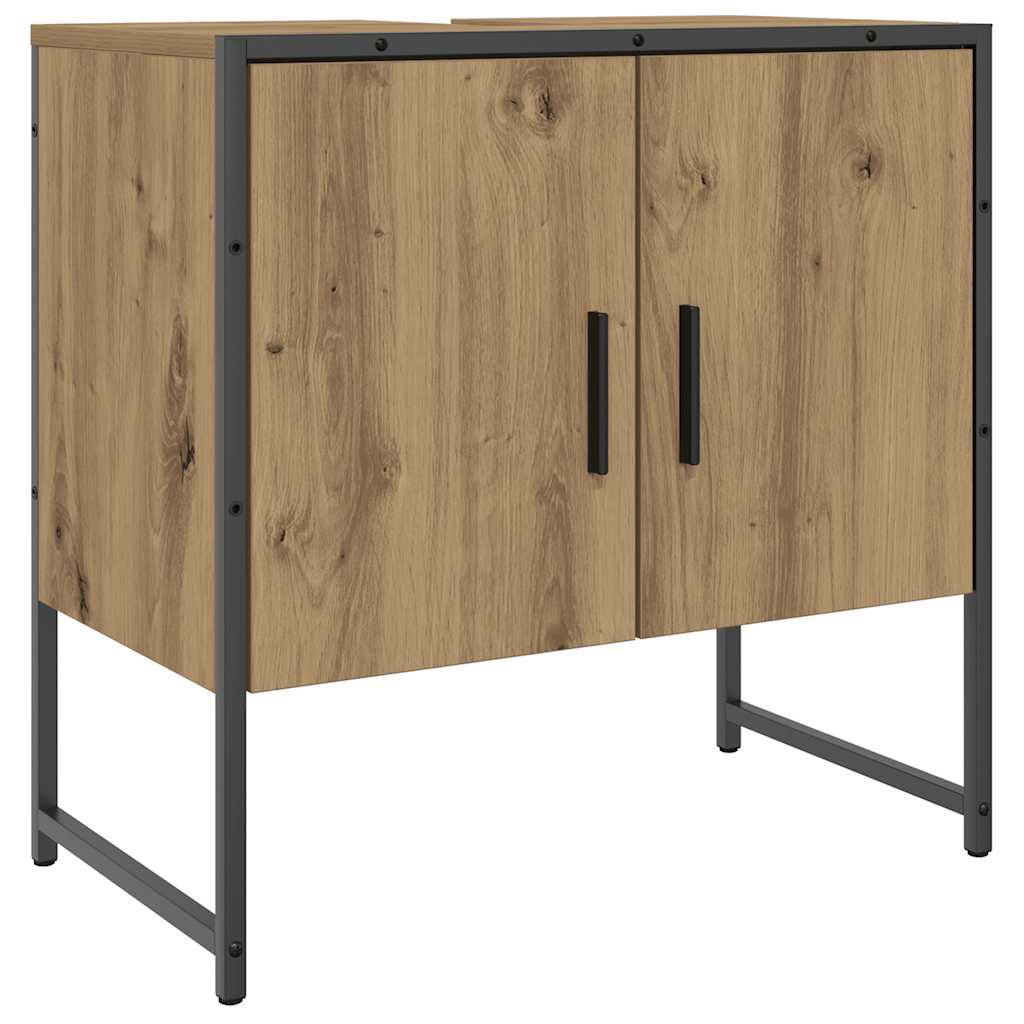 Waschbeckenunterschrank Artisan-Eiche 60x33x60 cm