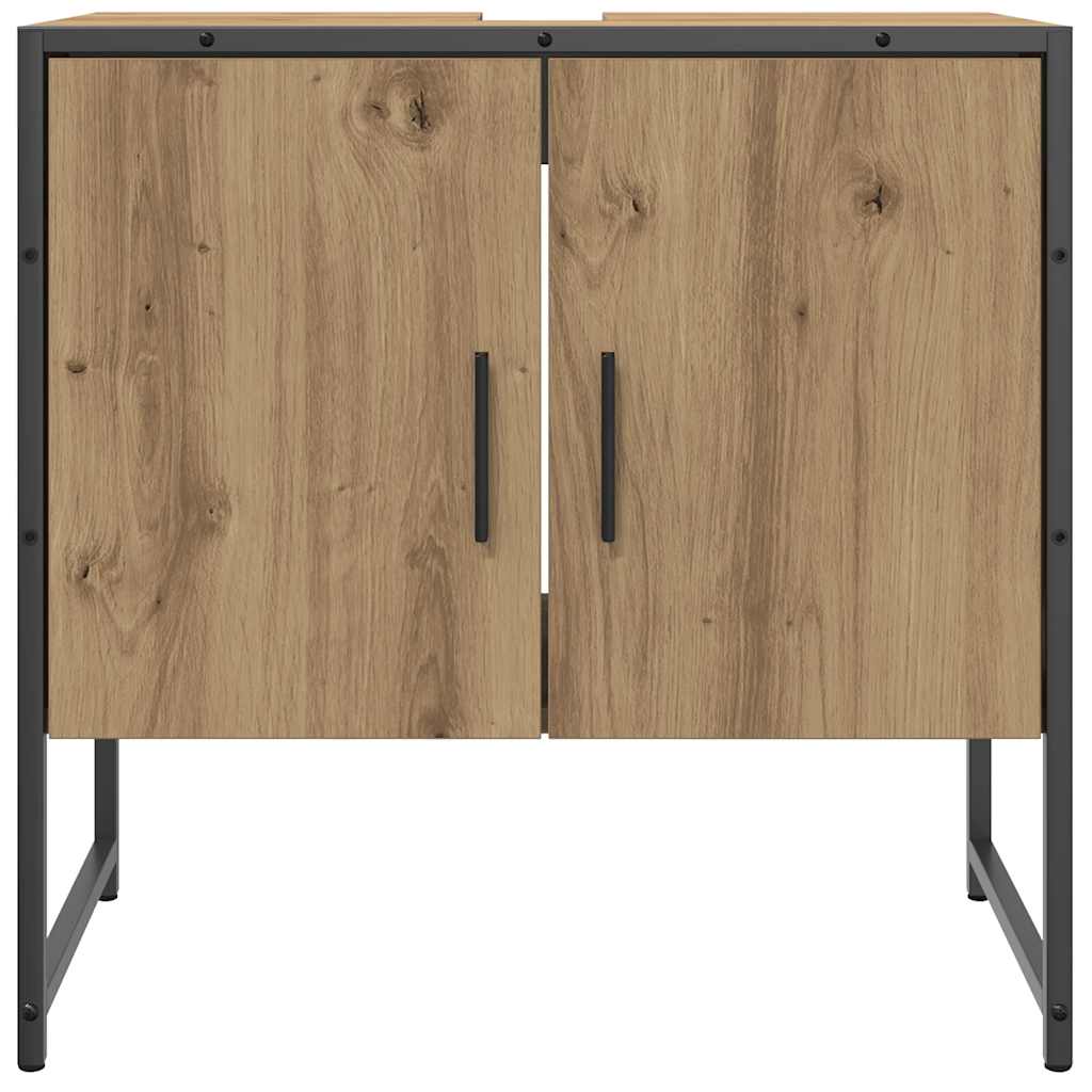 Waschbeckenunterschrank Artisan-Eiche 60x33x60 cm