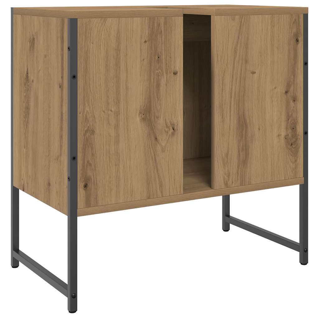 Waschbeckenunterschrank Artisan-Eiche 60x33x60 cm
