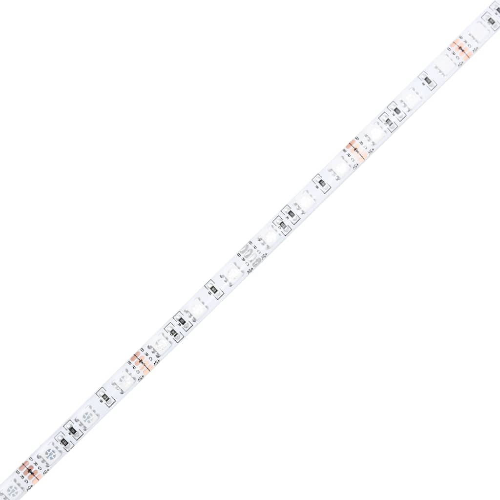 Couchtisch mit LED-Leuchten Altholz-Optik 50x49x40 cm