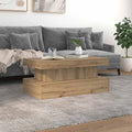 Couchtisch mit LED-Leuchten Artisan-Eiche 90x50x40 cm