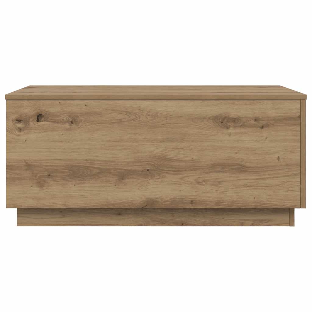 Couchtisch mit LED-Leuchten Artisan-Eiche 90x50x40 cm