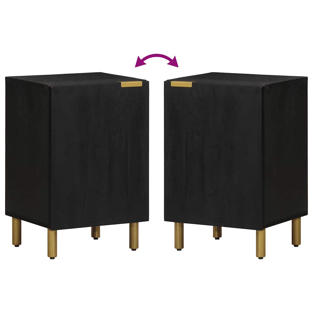 Badschrank Schwarz 38x33x58 cm Holzwerkstoff