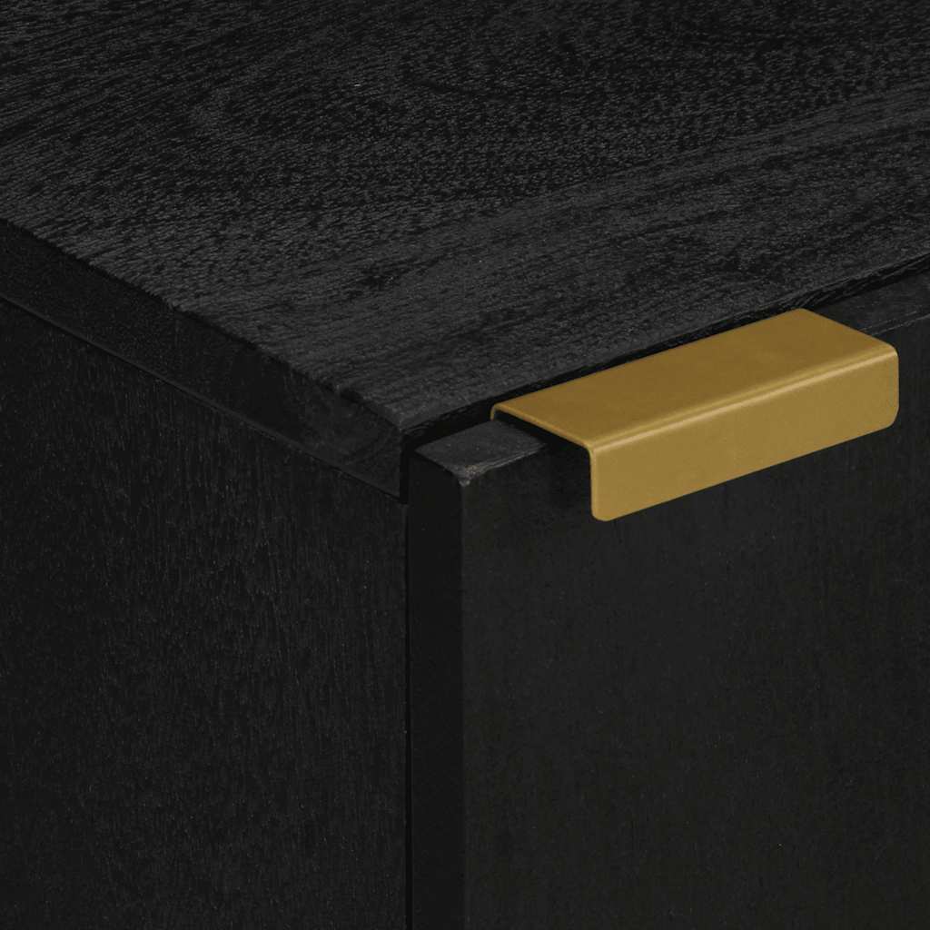 Badschrank Schwarz 38x33x58 cm Holzwerkstoff
