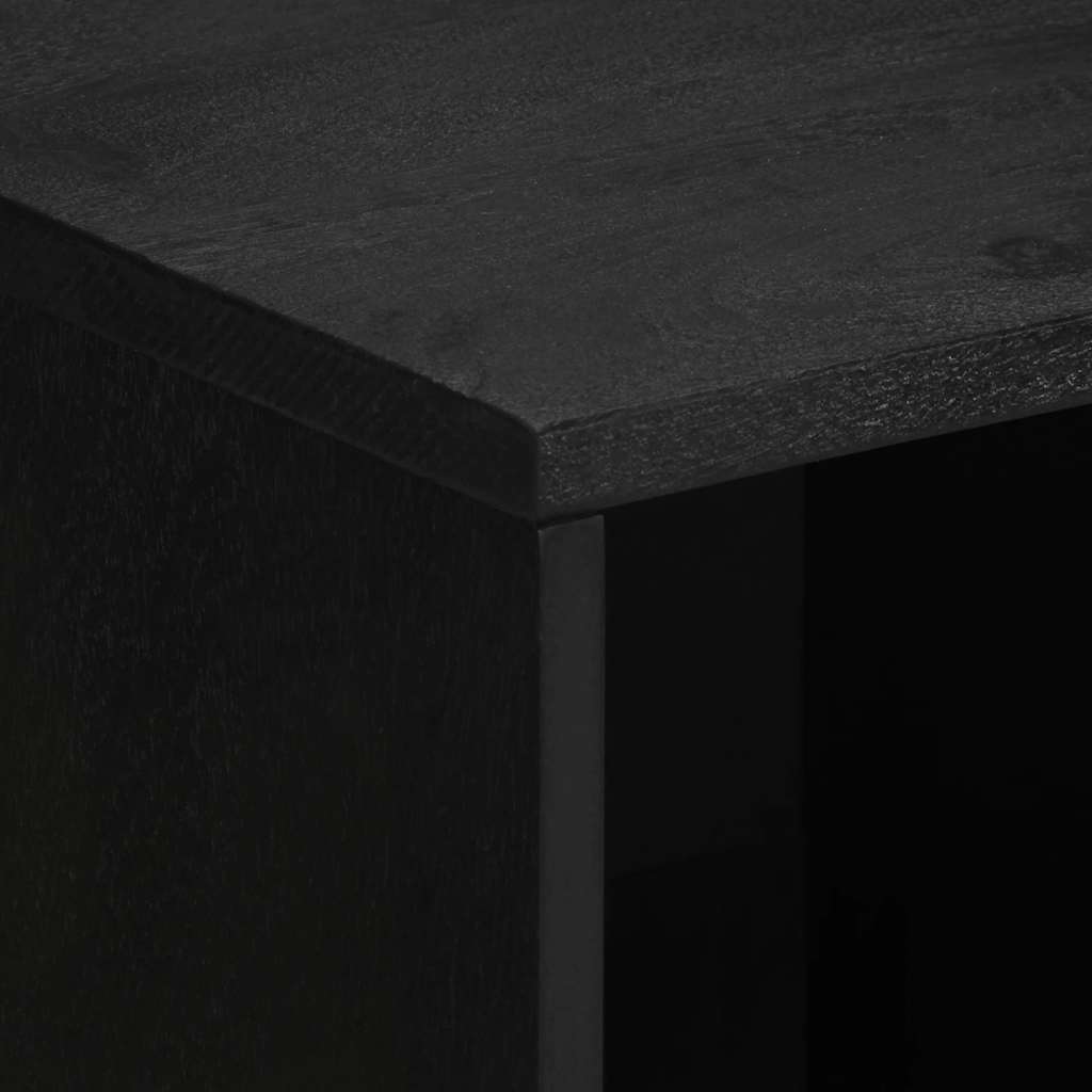 Sideboard Schwarz 80x33x75 cm Holzwerkstoff