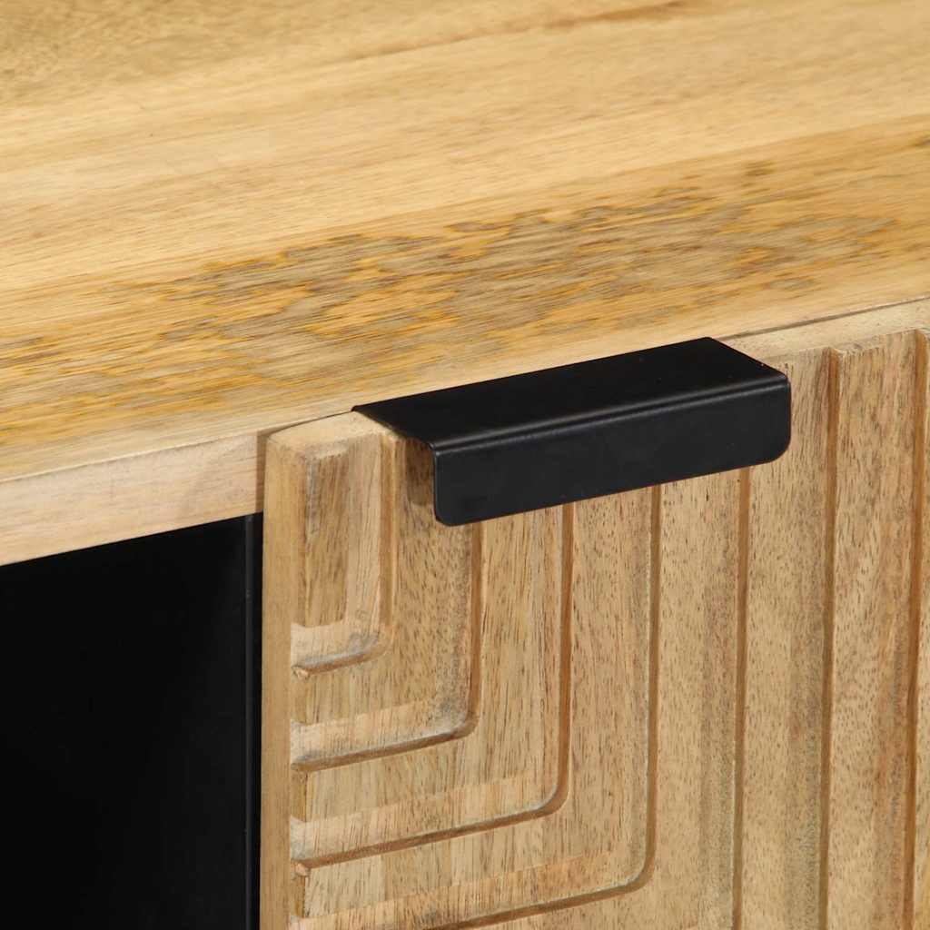 TV-Schrank Braun 80x31,5x46 cm Massivholz Mango