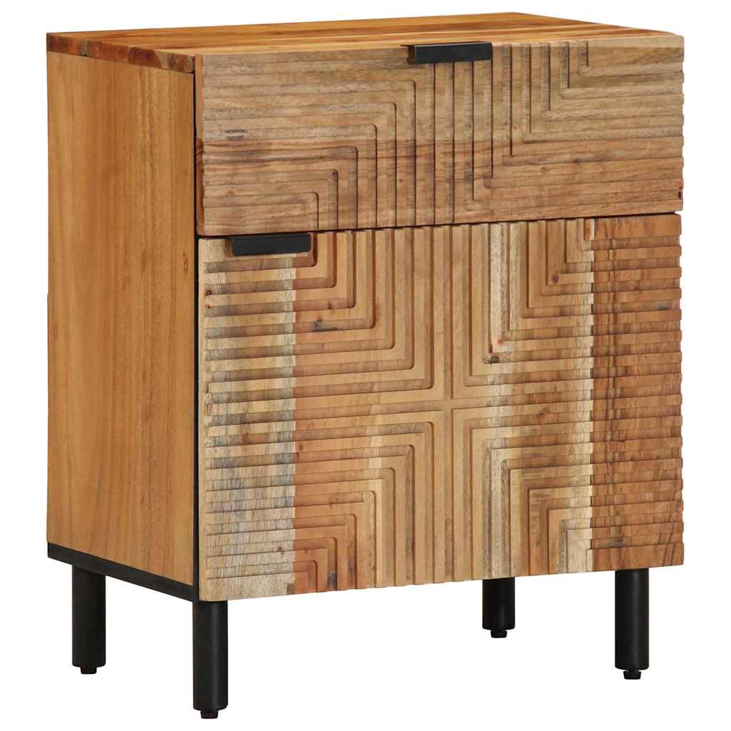 Bettschrank Braun 50 x 33 x 60 cm Massivholz Akazie