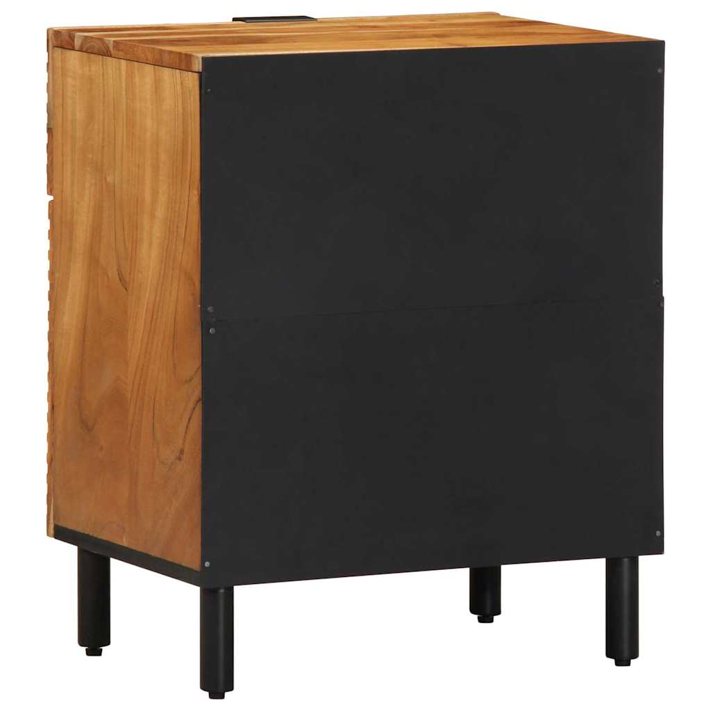 Bettschrank Braun 50 x 33 x 60 cm Massivholz Akazie