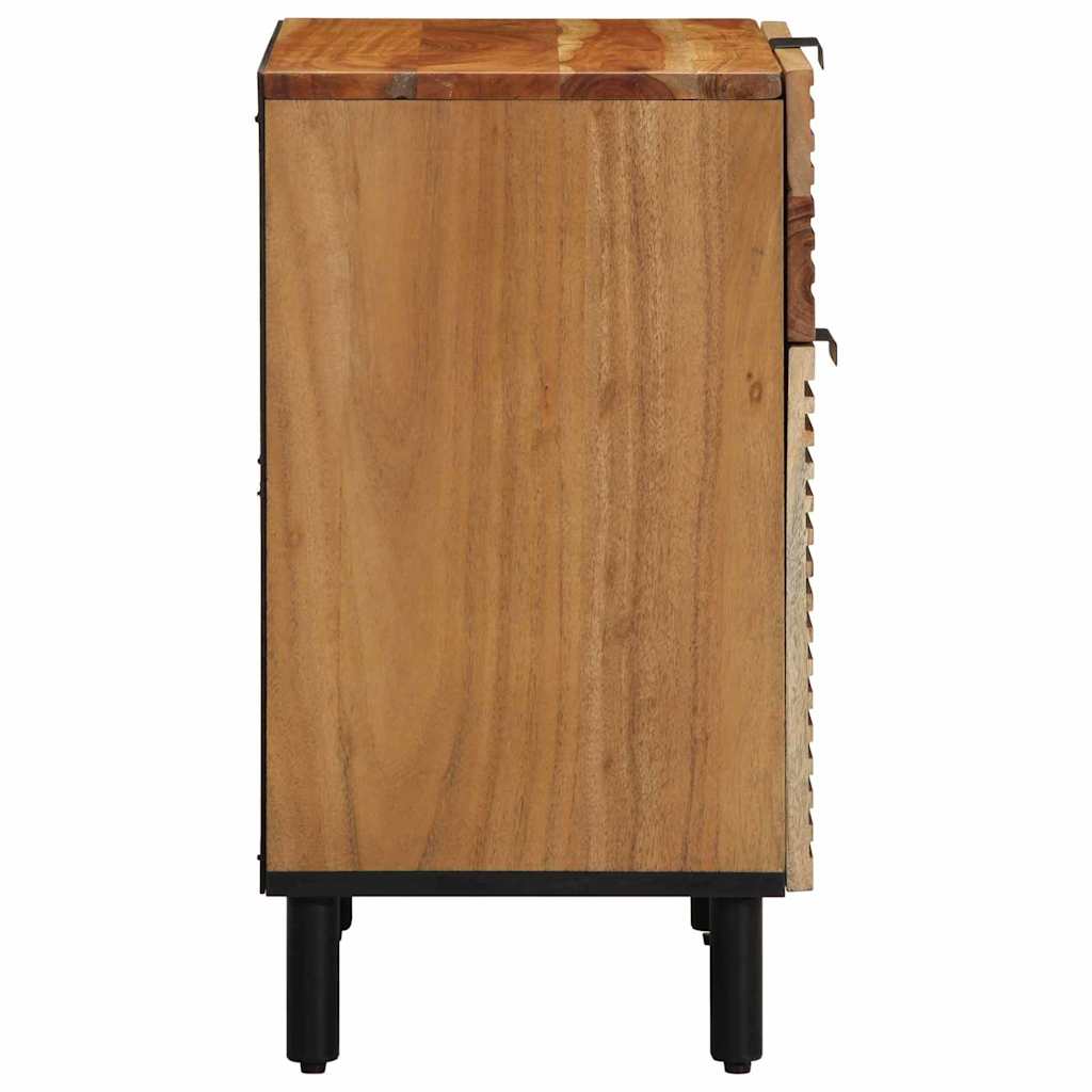 Bettschrank Braun 50 x 33 x 60 cm Massivholz Akazie