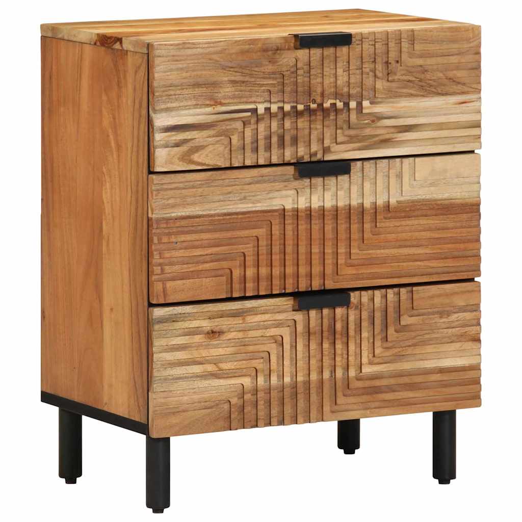 Bettschrank Braun 50 x 33 x 62 cm Massivholz Akazie