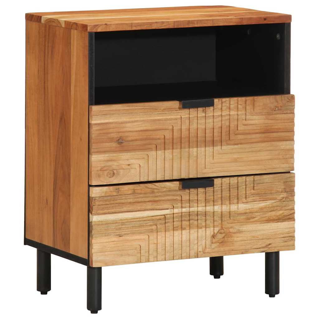 Bettschrank Braun 50 x 33 x 62 cm Massivholz Akazie