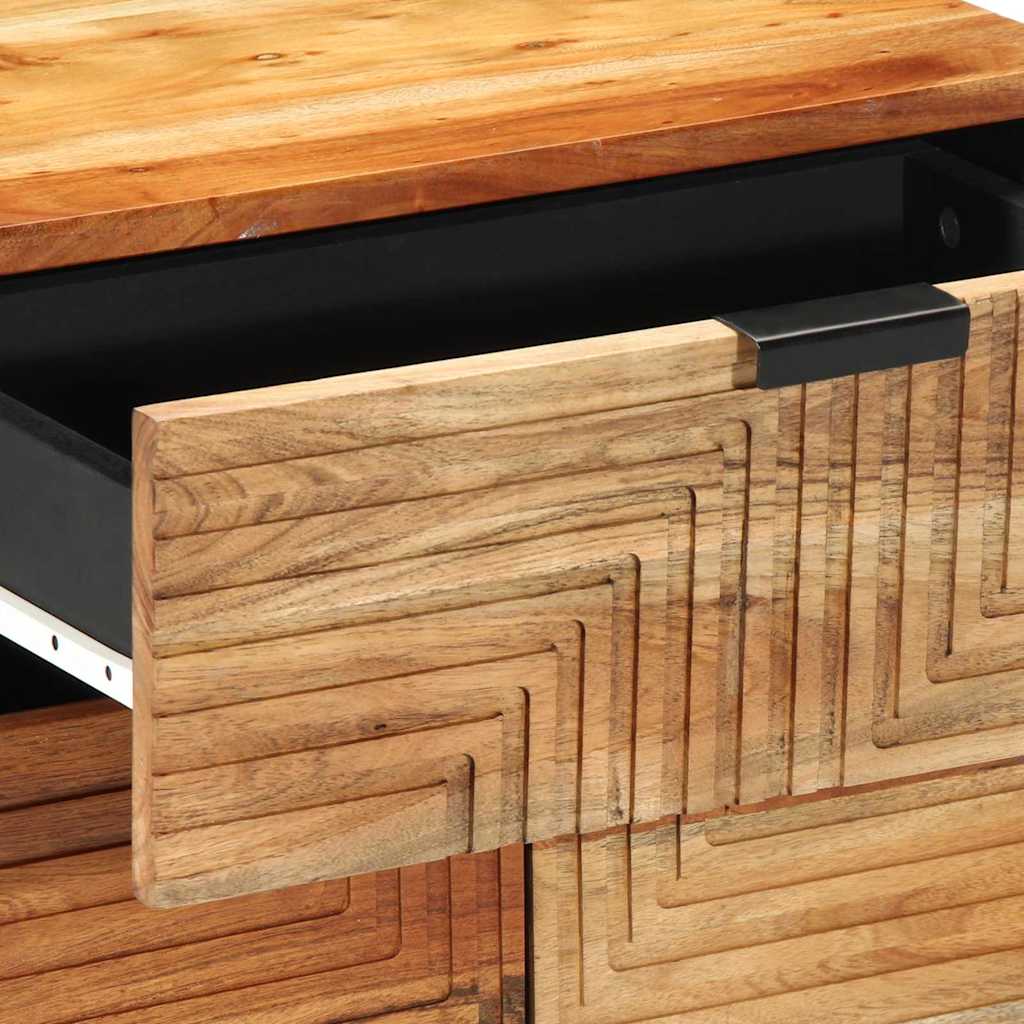 Bettschrank Braun 50 x 33 x 60 cm Massivholz Akazie