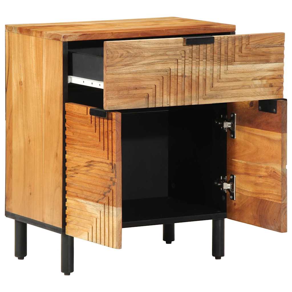 Bettschrank Braun 50 x 33 x 60 cm Massivholz Akazie