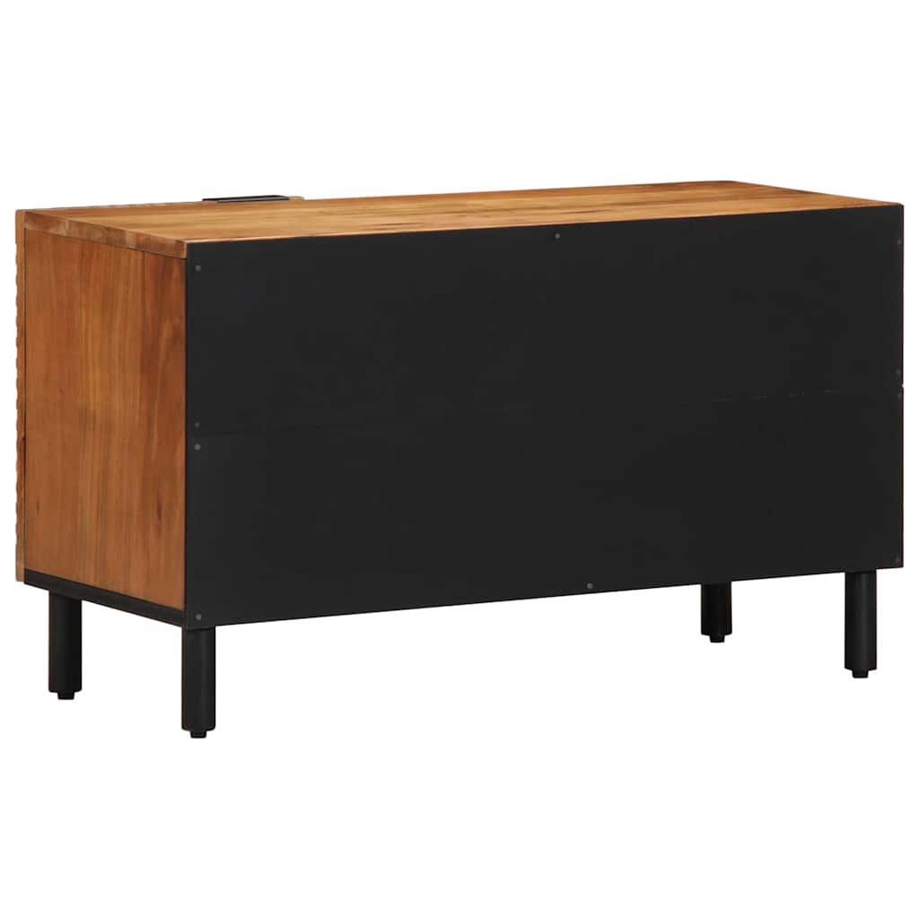 TV-Schränk mit Regal Braun 80 x 33 x 46 cm Massivholz Mango