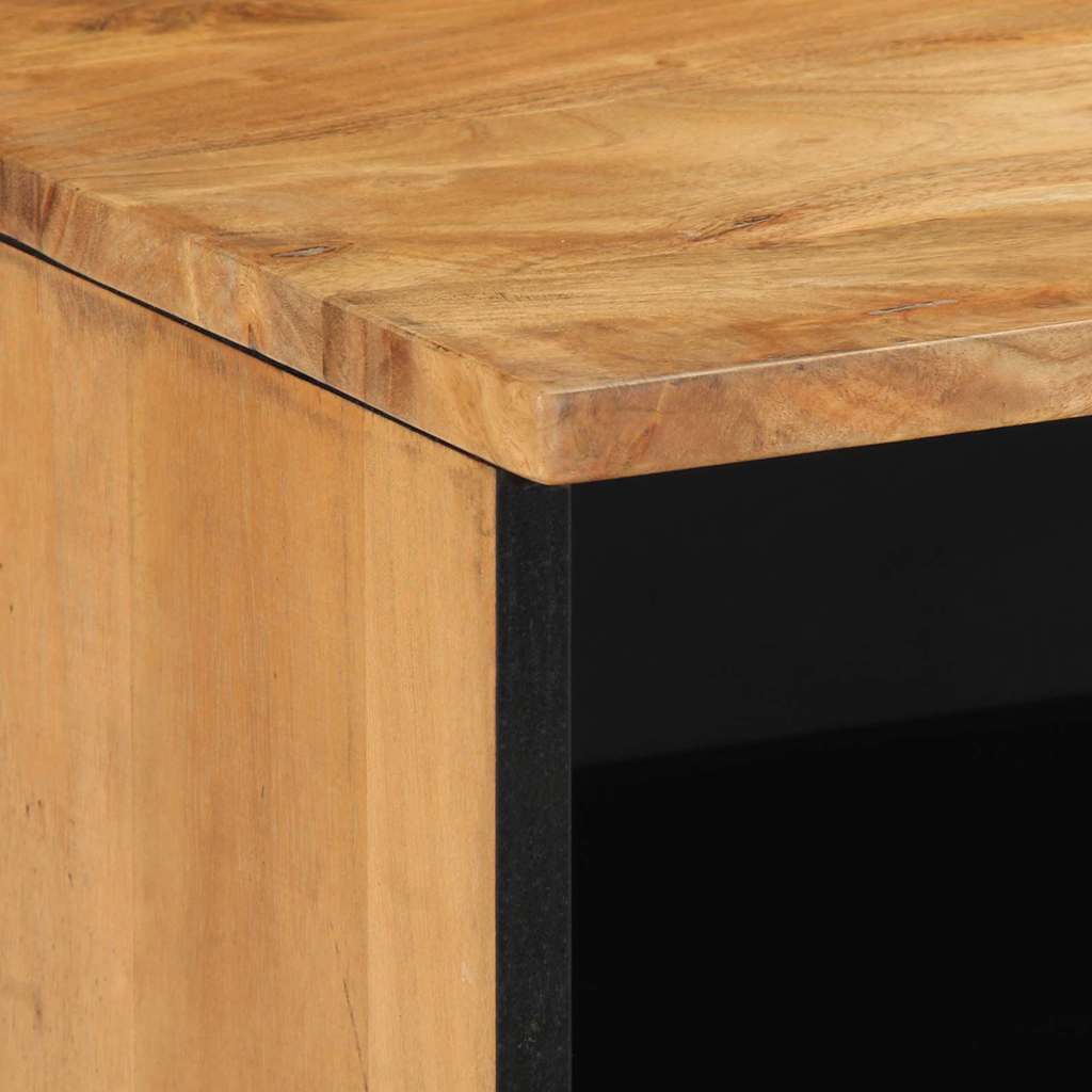 TV-Schränk mit Regal Braun 100 x 33 x 46 cm Massivholz Mango
