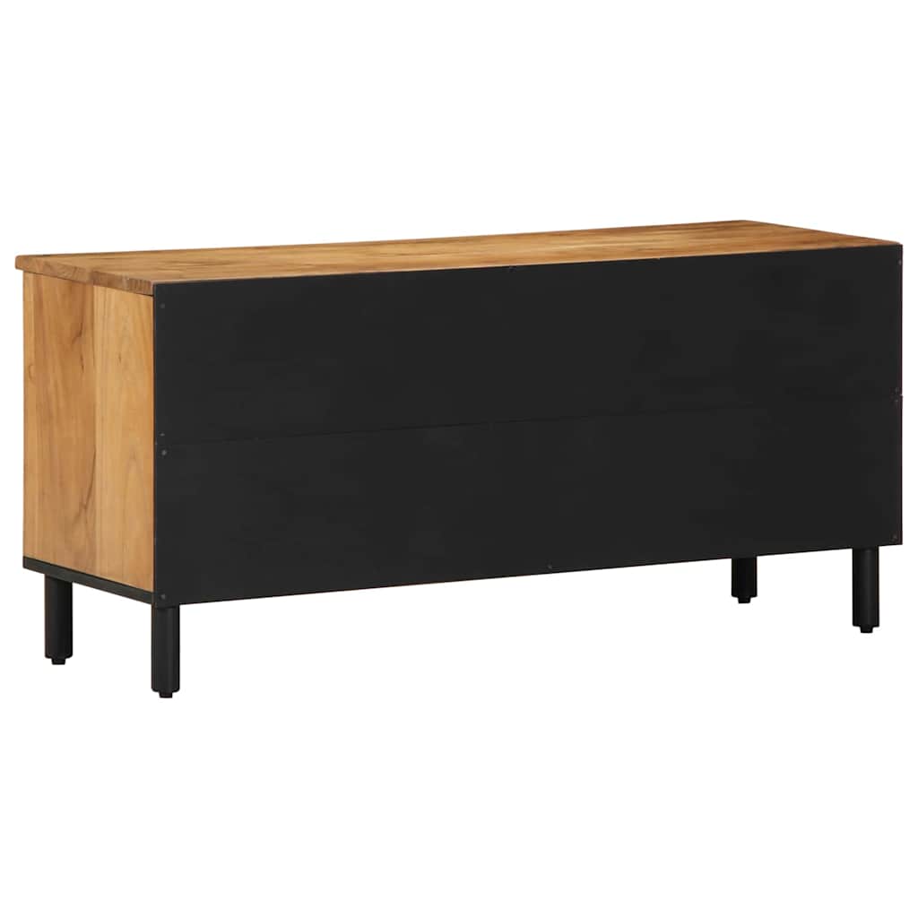 TV-Schränk mit Regal Braun 100 x 33 x 46 cm Massivholz Mango