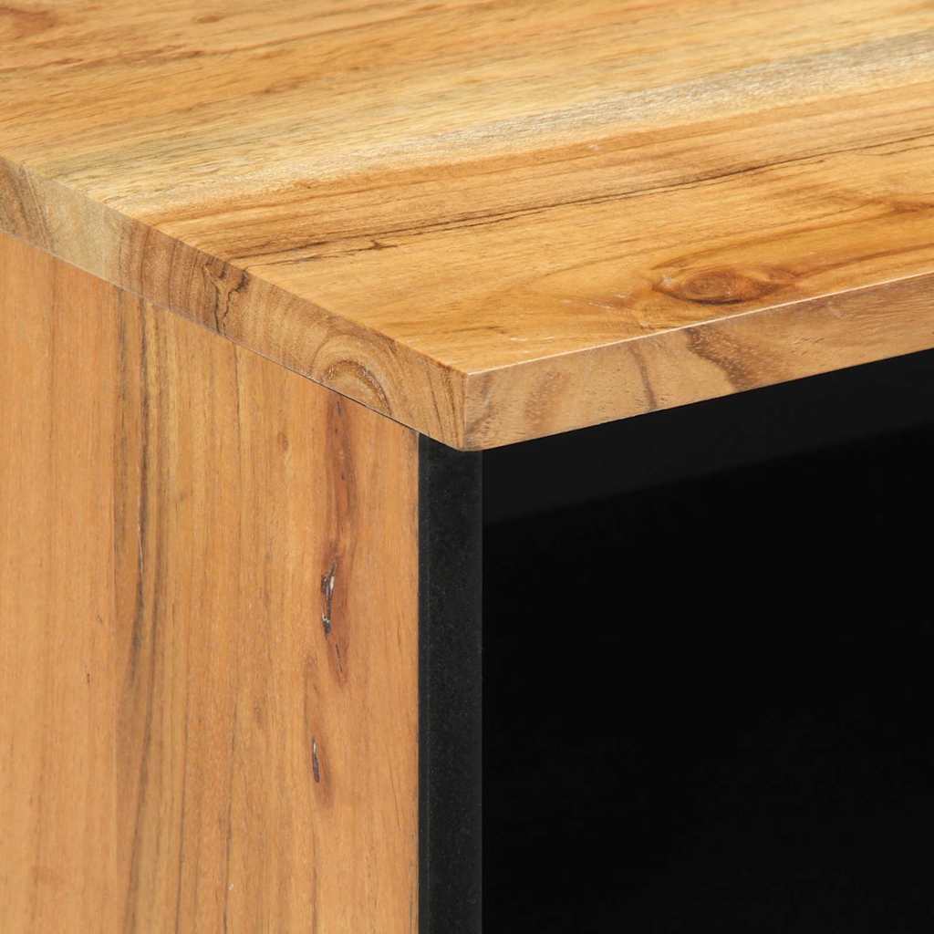 TV-Schränk mit Regal Braun 80 x 33 x 46 cm Massivholz Mango