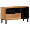 TV-Schränk mit Regal Braun 80 x 33 x 46 cm Massivholz Mango