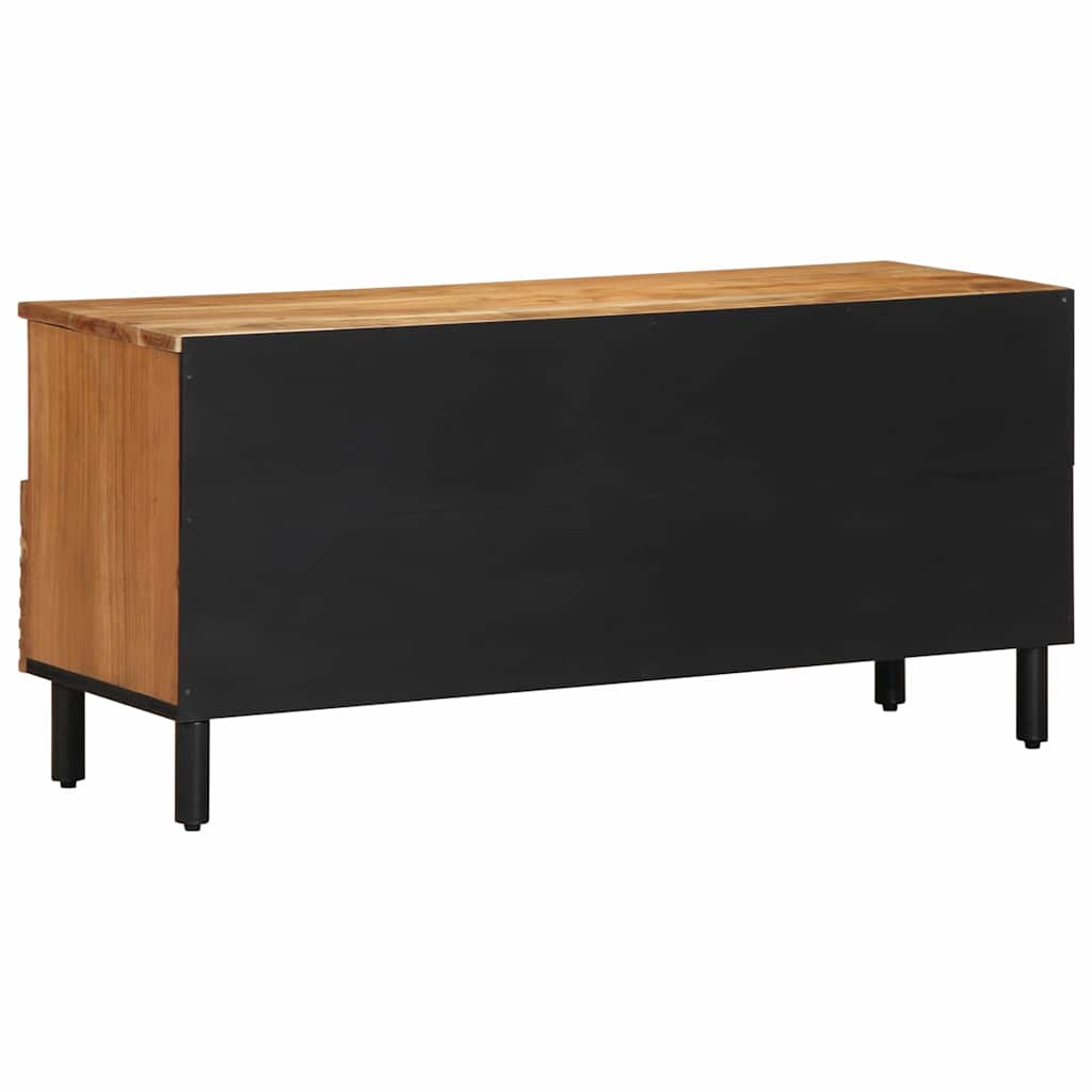 TV-Schränk mit Regal Braun 100 x 33,5 x 46 cm Massivholz Mango